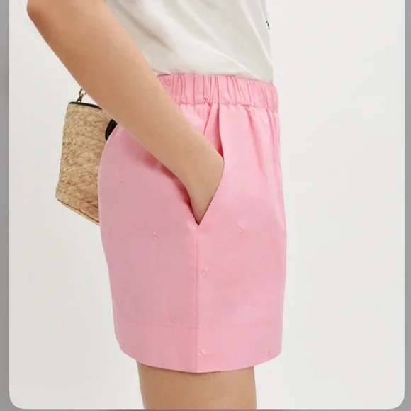 Maje EMBROIDERED POPLIN SHORTS - Picture 3 of 9